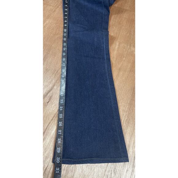 Madewell Women's Jeans Straight Bootlegger Dark Wash Denim Size 26X 32 Blue Low - Picture 12 of 15